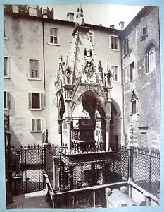 PHOTO ORIGINAL ALBUMEN ITALIE ITALIA MONUMENT TOMBEAU k243 - Bild 1 von 1