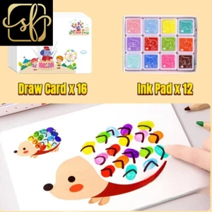 16/32 pz fai da te pittura dita giocattoli da disegno per bambino colorazione creativa graffiti Doo - Foto 1 di 10