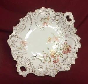 Centro de mesa decorativo Carl Tielsch 12" cuenco Alemania - Imagen 1 de 6