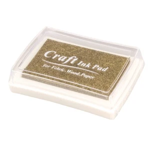 Rubber stamp ink pad stamp inkpad Ink Pad - Gold F6R2R2 - Picture 1 of 2
