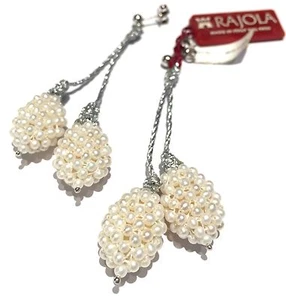 orecchini Rajola in oro bianco 18 kt con perle coltivate - Imagen 1 de 1