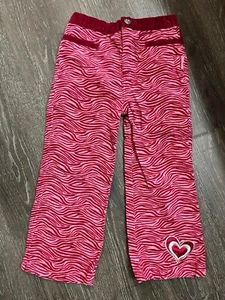 Vintage 2005 STRAWBERRY SHORTCAKE Pink Corduroy Zebra Striped Pants - Size 4T - Picture 1 of 7