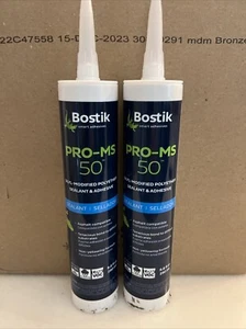 Lot of 2 New Bostik Pro MS 50 Sealant Silyl Modified Polyether 9.8 Fl Oz Bronze - Picture 1 of 4