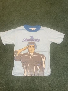 VTG Silverhawks Pajama 80s Set Top Bottom Boys size 10~7A - Picture 1 of 8