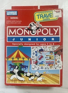 Monopoly Junior 1994 Travel Game by Parker Brothers Complete. Free shipping. - Imagen 1 de 6