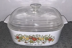 Vintage 1960 Corning Ware Gewürz des Lebens 4 QT. Auflaufform A-84-B mit orig Deckel - Bild 1 von 11