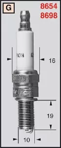 Spark Plug Champion Kawasaki ZX-10R D Ninja 1000 2006 > 2007 8698 - Picture 1 of 1