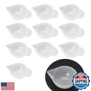 Luckycivia 10 Pcs Silicone Mold Cup Dispenser, Mini Measuring Cup, Color Modu - Picture 1 of 5