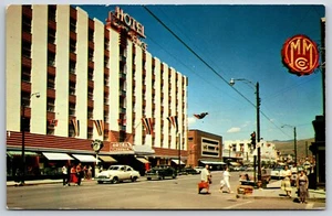 Postcard Looking North On Higgins Ave, Hotel Florence, Missoula Montana Unposted - Picture 1 of 2