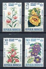 38202) Indonesia 1966 MNH Flowers 4v