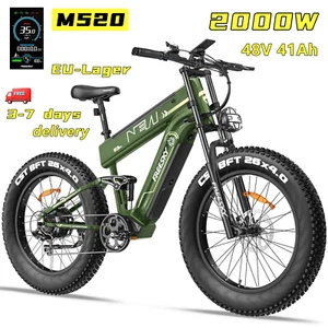 26Zoll FREESKY M520 200OW Elektrofahrrad 48V 41Ah E-Mountainbike 7 Gange Offroad - Bild 1 von 15