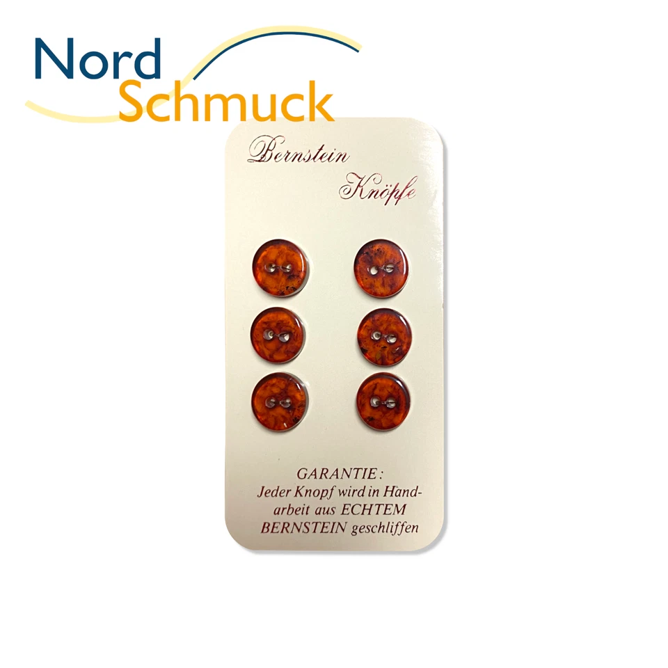Echter Bernstein amber Knöpfe gebohrt zum auffädeln aufziehen basteln K579 - Bild 1 von 1
