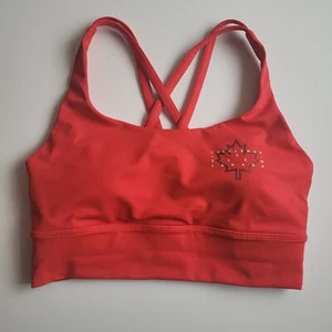 Lululemon Energy Bra x Team Canada Red Sz 6 - Picture 1 of 8