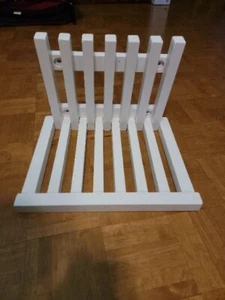 Wall Mounted Folding Bench White - Bild 1 von 8