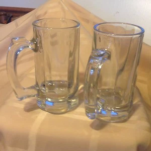 Libby 12 oz. Clear Tankard Mugs, heavy, set of 8, 6 inch tall - Picture 1 of 3