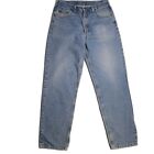 Carhartt Men's Pants Size 36X34 Blue Relaxed Fit Logo