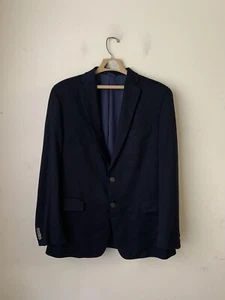 Michael Kors Mens Blazer 44L Navy Blue Stretch Preppy Summer Easter Sport Coat - Picture 1 of 9