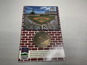 Colorado Rockies Coors Field 1st Season Commemorative Coin Original Packaging - Picture 1 of 2