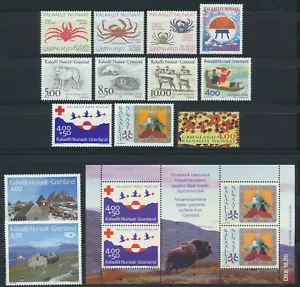 GROENLANDIA. Juego del año 1993 montado sin montar o nunca montado, valor nominal 14,80 USD (YS16) - Imagen 1 de 1