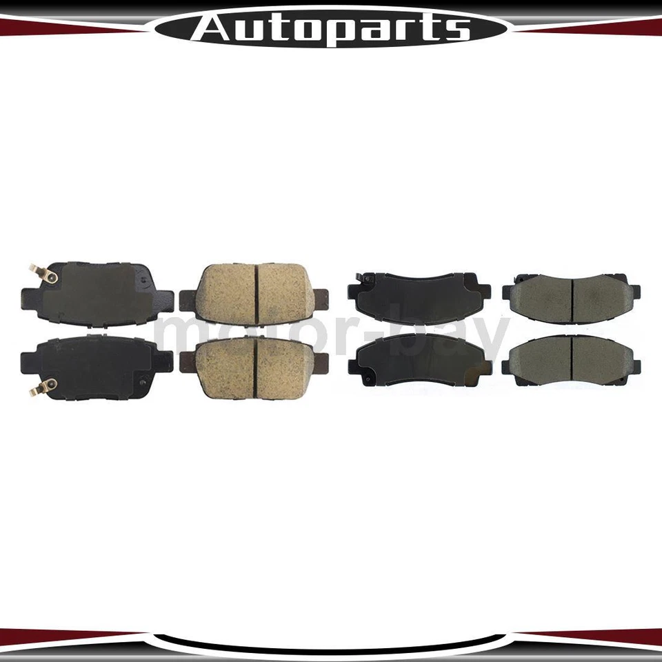 Pastillas de freno delanteras y traseras de cerámica para Honda Ridgeline 2014 2013 2012 Foto 1 de 4