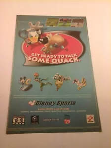 2002 Video Game Print Ad - DISNEY SPORTS - GAMEBOY ADVANCE GAMECUBE KONAMI - Picture 1 of 1