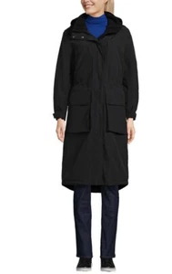 Abrigo Lands End Mujer Squall Impermeable Aislado Invierno Estadio Mediano 10-12 - Imagen 1 de 13
