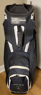 Carro de golf TaylorMade TM14 Custom Catalina 14 vías bolsa negro blanco con cubierta para lluvia Foto 1 de 4