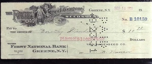 5E269 - 1931  THE PAGE SEED COMPANY - GREENE, NEW YORK - Picture 1 of 2