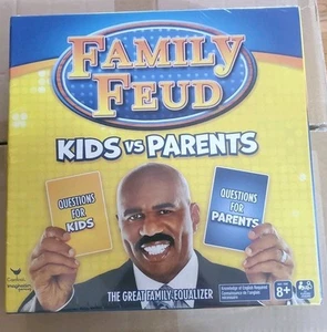Family Feud Board Game Kids vs Parents The Great Family Equalizer Steve Harvey - Picture 1 of 2