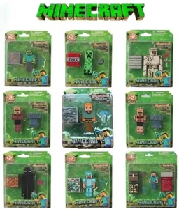 Minecraft Juguete Minifiguras 10cm Acción 9x Variante Steve Enderman Golem - Imagen 1 de 9