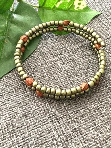 Southwestern Wickelarmband ~ Handarbeit Perlen mit Navajo Geist Perlen - Bild 1 von 8