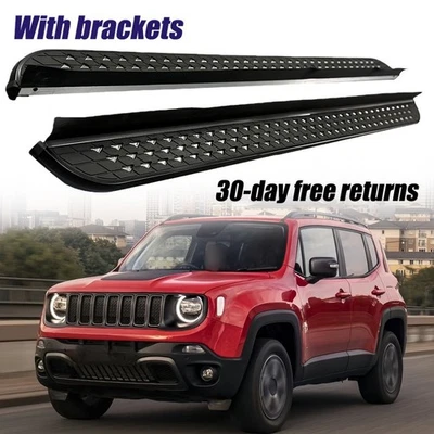 2 piezas estriberas barras Nerf peldaños laterales aptos para Jeep Renegade 2015-2026 Foto 1 de 4