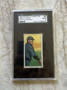 🔥🔥🔥CY YOUNG!!!!1909-11 T206 - 150 Back Bare Hand - Picture 1 of 2
