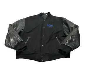 Vintage 90s Disney’s Wide World Of Sports Disney Sport Leather Bomber Jacket L - Bild 1 von 10