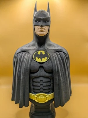 Batman Bust 1992 - 12" Collectible Statue, Keaton Batman Art, Batman Gift - Image 1 of 3