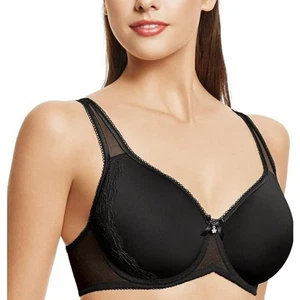 Wacoal Retro Chic Underwire Contour Bra Black 853186 Size 40DD - Picture 1 of 7