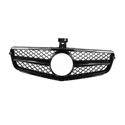  Parrilla W204, parrilla delantera para 2008-2014 clase C C300 C250 C350 (AMG negro brillante Foto 1 de 4