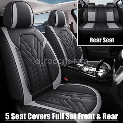 Protector de cubierta de asiento de cuero negro y gris para Subaru Impreza 2007-2021 todos los 5 asientos Foto 1 de 4