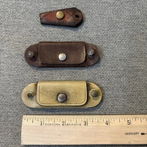 3 portachiavi vintage in pelle di mucca grana superiore - Foto 1 di 12