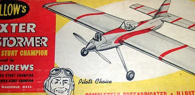 Guillow's BARNSTORMER PLANS & PARTS PATTERNS for 47" OT UC Stunt Model Airplane  - Image 1 of 4