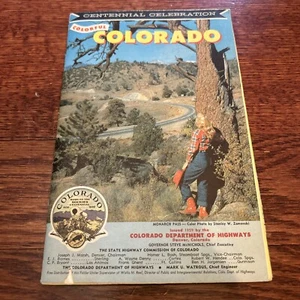 1959 Colorful Colorado Department of Highways Travel Map National Parks - Picture 1 of 6