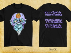 Camiseta Vintage Blanca Zombie Astro Creep 2 Lados Negra Unisex S-4XL - Imagen 1 de 2