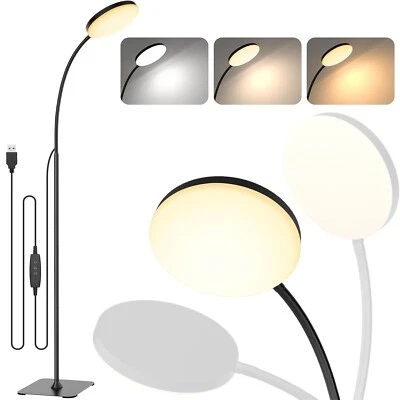 Dimmable LED Floor Lamp Reading Lamps Floor Standing With 3 Color Modes - Image 1 of 4