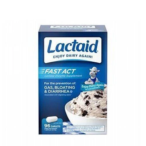 Lactaid Fast Act Lactase Enzyme Supplement 96 Caplets By Neutrogena - Image 1 of 1