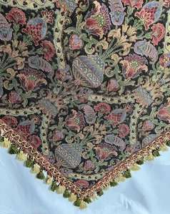 Tapesserie Ambiences de France Blumen & dekorativer Wandteppich 52”x52” - Bild 1 von 6