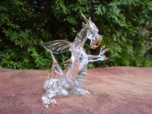 4-1/4" Kristalldrache mit Goldakzenten - Bild 1 von 12