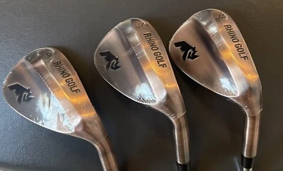 Rhino Golf 3-Piece Wedge Set: 52*(GW), 56*(SW), 60*(LW) Steel Shafts. SAVE!!! - Image 1 of 4