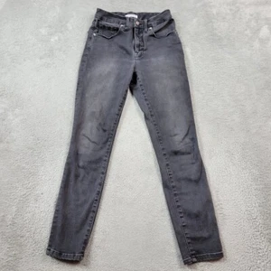 Good American Jeans Damen 4 schwarz Good Legs Crop Skinny Mid Rise Stretch - Bild 1 von 11