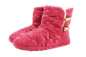 Warme Damen Hüttenschuhe " HERZCHEN ", extra weich und flauschig, Gr. 37 - 41 - Bild 1 von 12