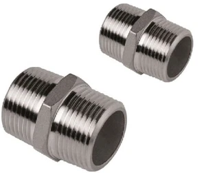 N. 2 NIPLES NIPPLO ADATTATORE DIRITTO MASCHIO/MASCHIO FILETTO 1/2" - Imagen 1 de 1